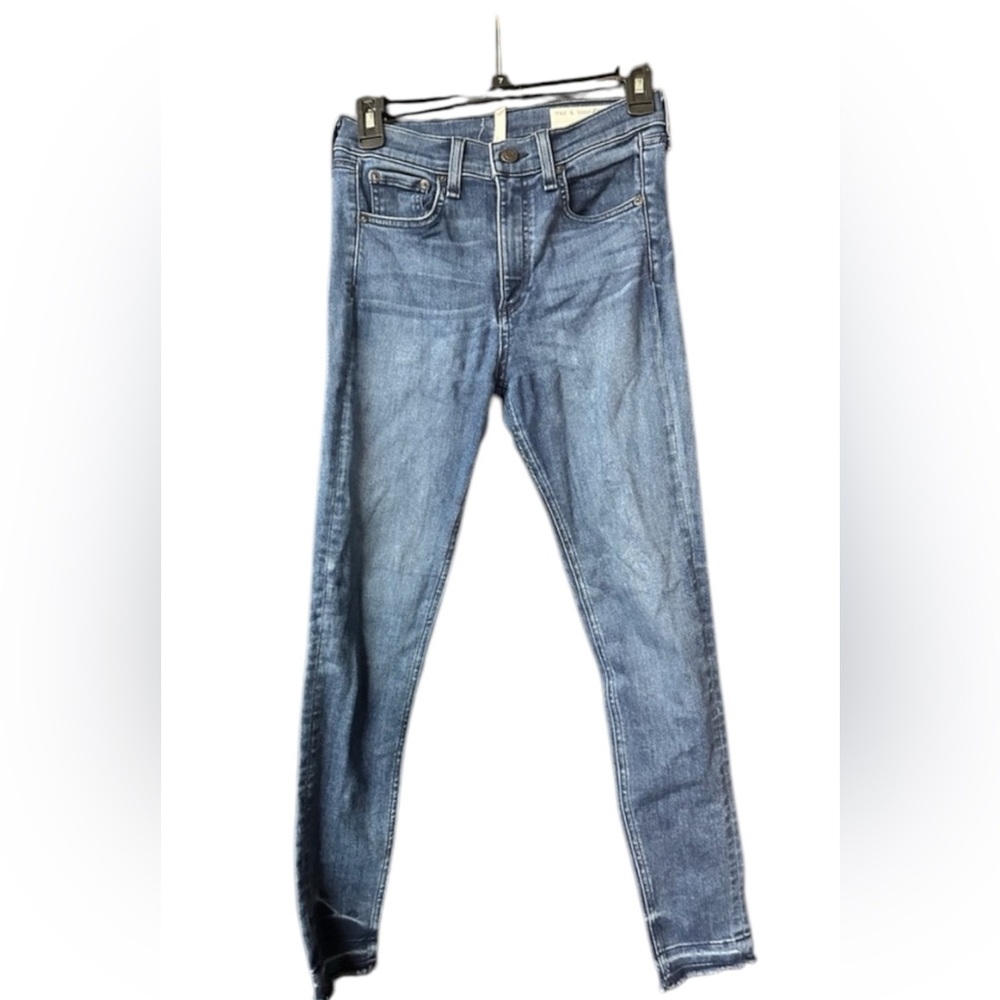 Rag & Bone High Rise Ankle Skinny Jeans, size 25